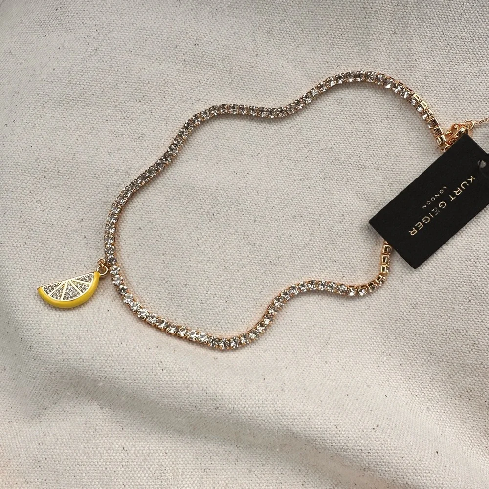Kurt Geiger Lemon Necklace NWT - Picture 1 of 5